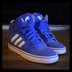 Hi-top adidas sneakers